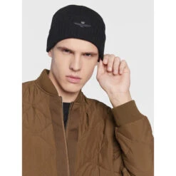 Bonnet Aeronautica Militare Cuffia 222CU051L449 Jet Black 34300