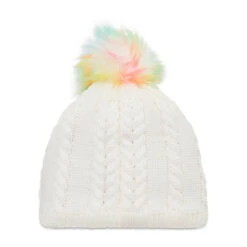 Bonnet Buff Knitted & Fleece Hat Nina 123544.000.10.00 Nina White -Chaleur Élégante Boutique bonnet buff knitted fleece hat nina 123544 000 10 00 nina white 2