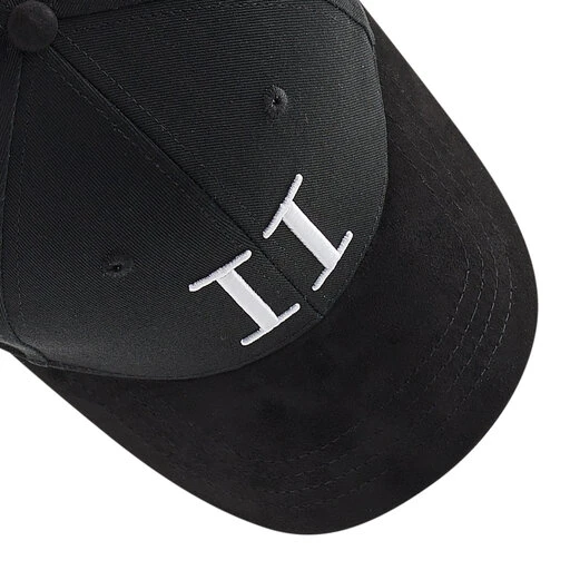 Bonnet Les Deux Baseball Cap Suede II LDM702003 Black/White 100 6 Bonnet Les Deux Baseball Cap Suede II LDM702003 Black/White 100 – Image 4