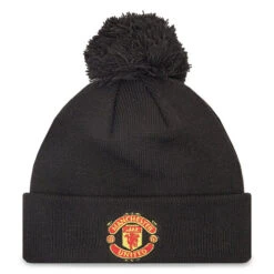 Bonnet New Era Manchester United FC Wordmark Bobble 60284475 Noir -Chaleur Élégante Boutique bonnet new era manchester united fc wordmark bobble 60284475 noir 2