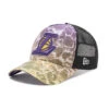 Casquette New Era LA Lakers Summer City A-Frame Trucker 60240455 Multicolore -Chaleur Élégante Boutique casquette new era la lakers summer city a frame trucker 60240455 multicolore