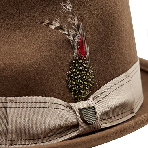 Chapeau Brixton Gain Fedora 10765 Desert Palm/Safari 6 Chapeau Brixton Gain Fedora 10765 Desert Palm/Safari – Image 4