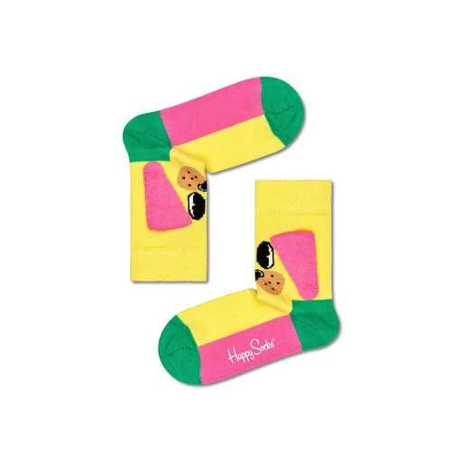 Chaussettes Hautes Enfant Happy Socks KDOG01-2200 Jaune 3 Chaussettes Hautes Enfant Happy Socks KDOG01-2200 Jaune