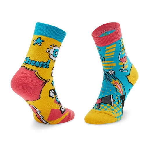 Chaussettes Hautes Enfant Todo Socks Boom Boom Multicolor 4 Chaussettes Hautes Enfant Todo Socks Boom Boom Multicolor – Image 2