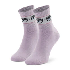 Chaussettes Hautes Femme Chiara Ferragni 73SB0J21 Violet Tulle 303