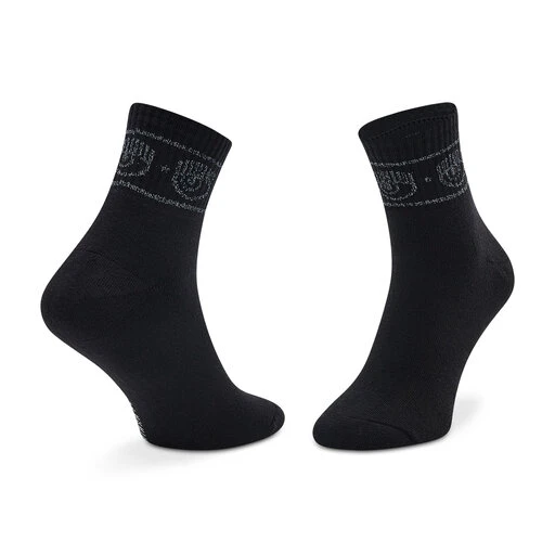 Chaussettes Hautes Femme Chiara Ferragni 73SB0J24 Black 899 4 Chaussettes Hautes Femme Chiara Ferragni 73SB0J24 Black 899 – Image 2