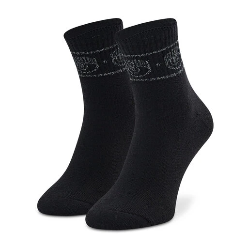 Chaussettes Hautes Femme Chiara Ferragni 73SB0J24 Black 899 3 Chaussettes Hautes Femme Chiara Ferragni 73SB0J24 Black 899
