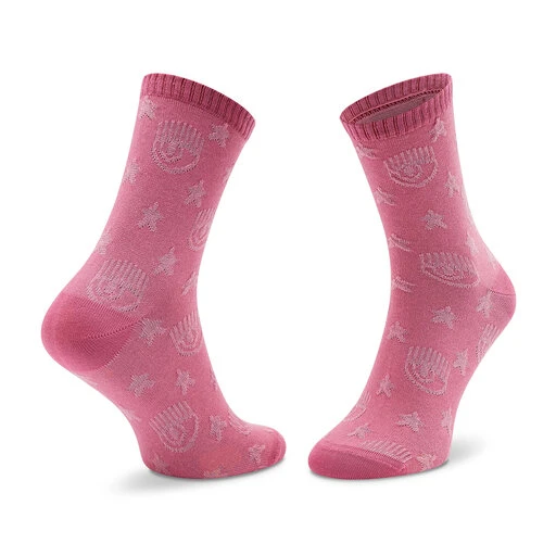Chaussettes Hautes Femme Chiara Ferragni 73SB0J25 Sachet Pink 414 4 Chaussettes Hautes Femme Chiara Ferragni 73SB0J25 Sachet Pink 414 – Image 2