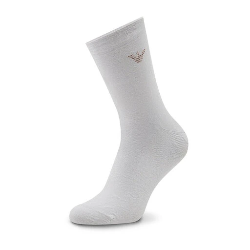 Chaussettes Hautes Femme Emporio Armani 292306 2F223 09210 Pale Cream 4 Chaussettes Hautes Femme Emporio Armani 292306 2F223 09210 Pale Cream – Image 2