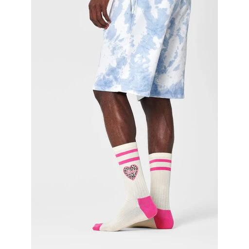 Chaussettes Hautes Femme Happy Socks BAY01-1700 Beige 3 Chaussettes Hautes Femme Happy Socks BAY01-1700 Beige