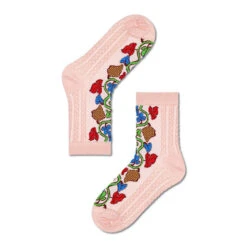 Chaussettes Hautes Femme Happy Socks SISALE01-3000 Rose