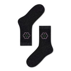 Chaussettes Hautes Femme Happy Socks SISVIO01-9000 Noir