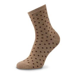 Chaussettes Hautes Femme Pieces Sebby Glitter 17094859 Irish Cream