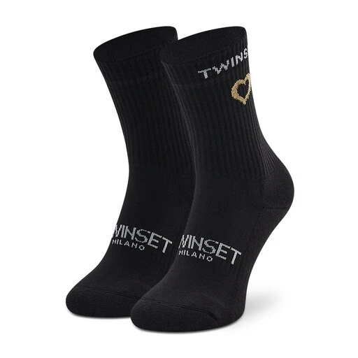 Chaussettes Hautes Femme TWINSET 222TA4127 Nero 00006 3 Chaussettes Hautes Femme TWINSET 222TA4127 Nero 00006