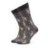 Chaussettes Hautes Unisex Curator Socks Saturn Gris