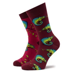 Chaussettes Hautes Unisex Funny Socks Chameleon SM1/32 Multicolore