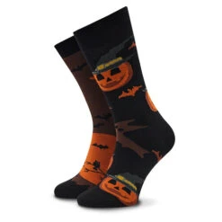 Chaussettes Hautes Unisex Funny Socks Halloween SM1/58 Multicolore