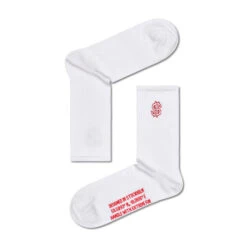 Chaussettes Hautes Unisex Happy Socks ATDSI14-1000 Blanc -Chaleur Élégante Boutique chaussettes hautes unisex happy socks atdsi14 1000 blanc 2