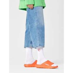 Chaussettes Hautes Unisex Happy Socks ATDSI14-1000 Blanc