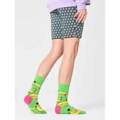 Chaussettes Hautes Unisex Happy Socks BAN01-7000 Vert