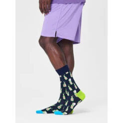 Chaussettes Hautes Unisex Happy Socks BEE01-6500 Bleu Marine