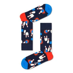 Chaussettes Hautes Unisex Happy Socks BOL01-6500 Bleu Marine -Chaleur Élégante Boutique chaussettes hautes unisex happy socks bol01 6500 bleu marine 2