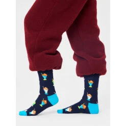 Chaussettes Hautes Unisex Happy Socks MSS01-6300 Noir