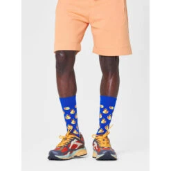 Chaussettes Hautes Unisex Happy Socks RUD01-6500 Bleu Marine -Chaleur Élégante Boutique chaussettes hautes unisex happy socks rud01 6500 bleu marine 1