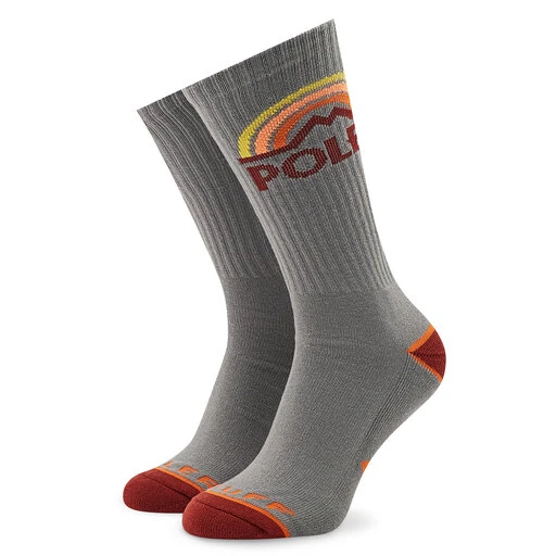 Chaussettes Hautes Unisex Poler Mountain Rainbow 223ACUSK03 Charcoal 3 Chaussettes Hautes Unisex Poler Mountain Rainbow 223ACUSK03 Charcoal