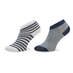 Lot De 2 Paires De Chaussettes Basses Enfant United Colors Of Benetton 6AO30701O 901 Bleu Marine