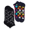 Lot De 2 Paires De Chaussettes Basses Unisexe Happy Socks THU02-6500 Multicolore -Chaleur Élégante Boutique lot de 2 paires de chaussettes basses unisexe happy socks thu02 6500 multicolore