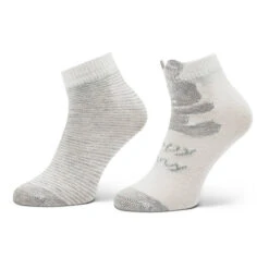 Lot De 2 Paires De Chaussettes Hautes Enfant United Colors Of Benetton 6AO3F2111 901 Gris