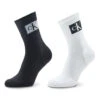 Lot De 2 Paires De Chaussettes Hautes Femme Calvin Klein Jeans 701222880 White/Black 001 -Chaleur Élégante Boutique lot de 2 paires de chaussettes hautes femme calvin klein jeans 701222880 white black 001