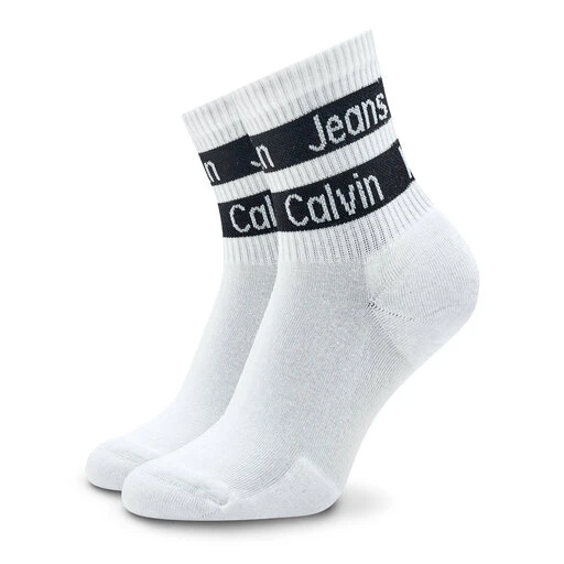 Lot De 2 Paires De Chaussettes Hautes Femme Calvin Klein Jeans 701223143 White/Black 001 4 Lot De 2 Paires De Chaussettes Hautes Femme Calvin Klein Jeans 701223143 White/Black 001 – Image 2