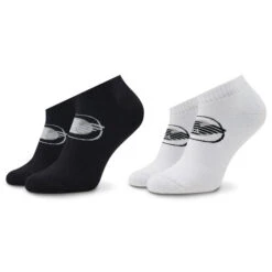 Lot De 2 Paires De Chaussettes Hautes Homme Emporio Armani 306208 2F300 00121 Nero/Bianco