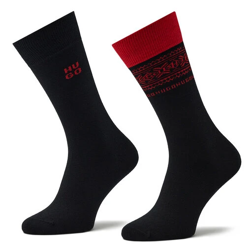 Lot De 2 Paires De Chaussettes Hautes Homme Hugo 2p Giftset Xmas Cc 50484102 001 3 Lot De 2 Paires De Chaussettes Hautes Homme Hugo 2p Giftset Xmas Cc 50484102 001