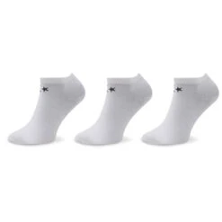 Lot De 3 Paires De Chaussettes Basses Homme Converse E747W Blanc