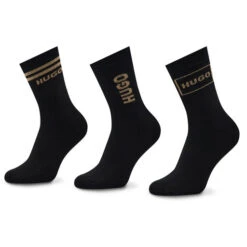 Lot De 3 Paires De Chaussettes Hautes Femme Hugo 3p Qs Rib Logo Cc W 50484149 001