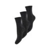 Lot De 3 Paires De Chaussettes Hautes Femme Pieces Sebby 17114641 Black -Chaleur Élégante Boutique lot de 3 paires de chaussettes hautes femme pieces sebby 17114641 black