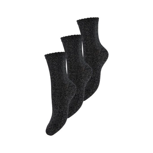 Lot De 3 Paires De Chaussettes Hautes Femme Pieces Sebby 17114641 Black 3 Lot De 3 Paires De Chaussettes Hautes Femme Pieces Sebby 17114641 Black