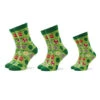 Lot De 3 Paires De Chaussettes Hautes Unisexe Rainbow Socks Xmas Balls Vert -Chaleur Élégante Boutique lot de 3 paires de chaussettes hautes unisexe rainbow socks xmas balls vert