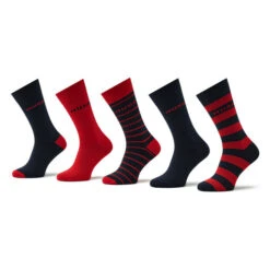 Lot De 5 Paires De Chaussettes Hautes Homme Hugo 5p Rs Gift Set Cc 50484112 960