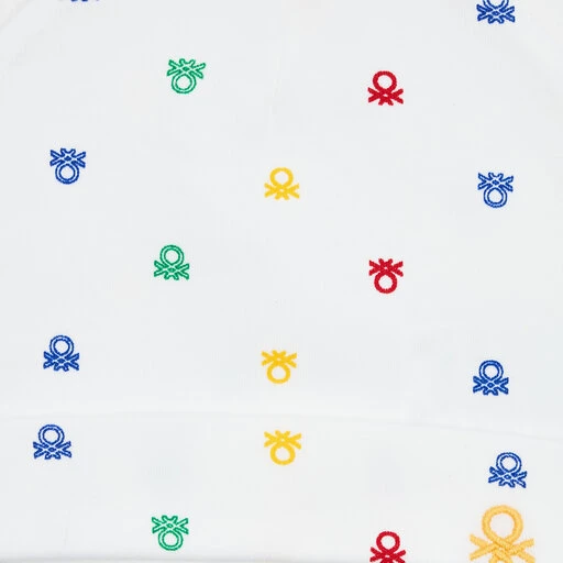 Set De 2 Bonnets United Colors Of Benetton 3V1E0A018 68Z Blanc 5 Set De 2 Bonnets United Colors Of Benetton 3V1E0A018 68Z Blanc – Image 3