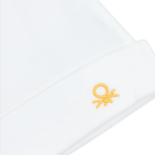 Set De 2 Bonnets United Colors Of Benetton 3V1E0A018 68Z Blanc 8 Set De 2 Bonnets United Colors Of Benetton 3V1E0A018 68Z Blanc – Image 6